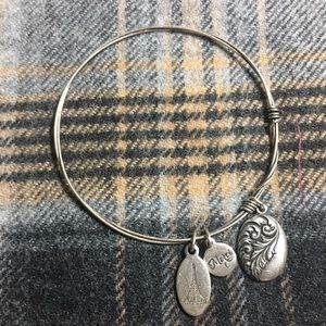 Silver charm bracelet